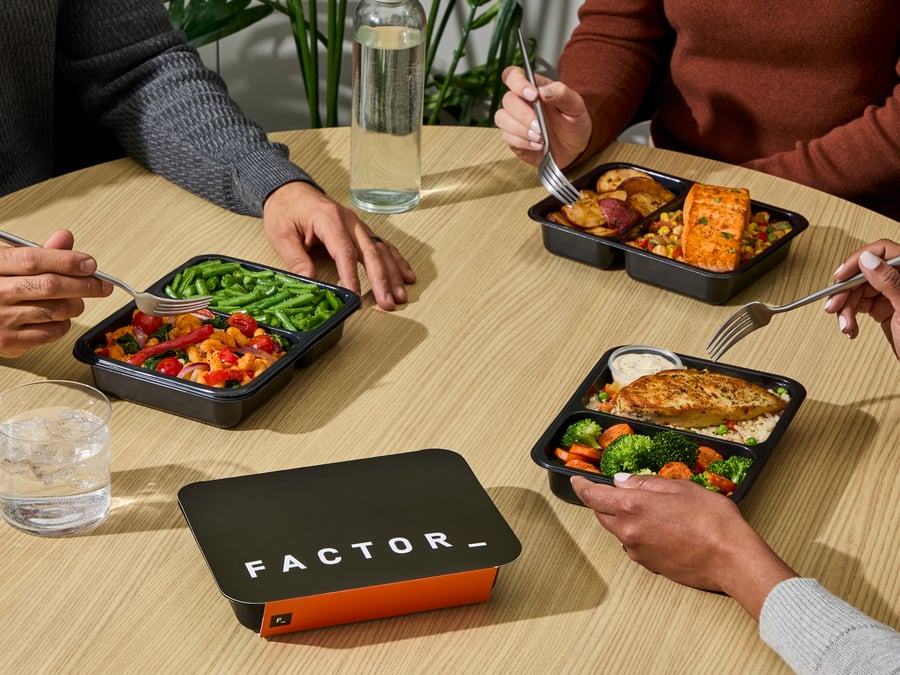 Team eating together in the office